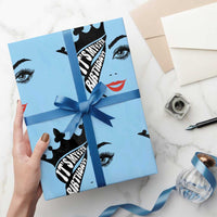 Its My 45th Birthday Wrapping Paper Roll Birthday Queen Crown Gift For Women