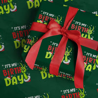 It's My Birthday Christmas Wrapping Paper Roll Funny Bday Xmas - Wonder Print Shop
