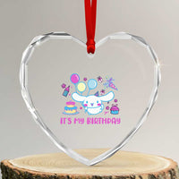 Its My Birthday Heart Crystal Glass Ornament Girl Party Funny Bday Family Party