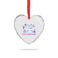 Its My Birthday Heart Crystal Glass Ornament Girl Party Funny Bday Family Party
