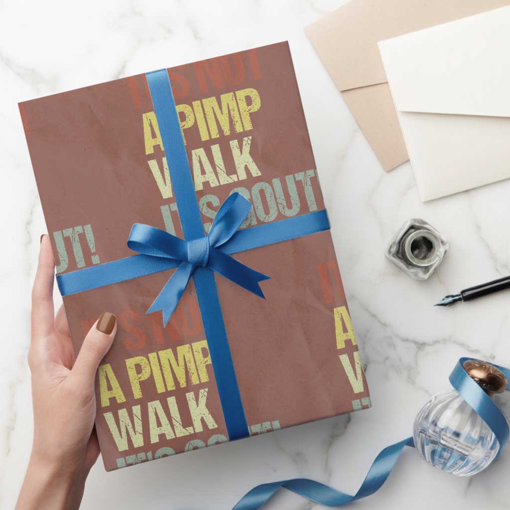 It's Not A Pimp Walk It's Gout Wrapping Paper Roll Funny Old Man Medical Humor