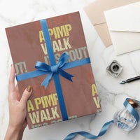 It's Not A Pimp Walk It's Gout Wrapping Paper Roll Funny Old Man Medical Humor