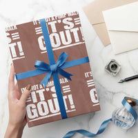 It's Not A Pimp Walk It's Gout Wrapping Paper Roll Sarcastic Chronic Pain Funny Arthritis Limping Joke