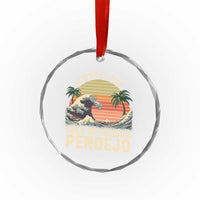 It's Still The Gulf Of Mexico Pendejo Crystal Glass Ornament El Golfo De Mexico Beach Funny Spanish - Wonder Print Shop