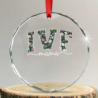 IVF Mama Crystal Glass Ornament Floral Mom Mothers Day - Wonder Print Shop