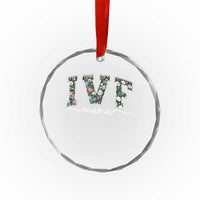 IVF Mama Crystal Glass Ornament Floral Mom Mothers Day - Wonder Print Shop