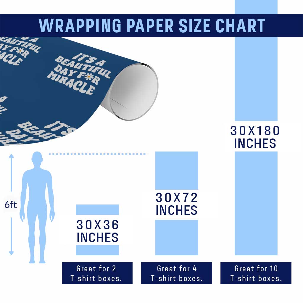IVF Miracle Wrapping Paper Roll Transfer Day Infertility Support Gift - Wonder Print Shop