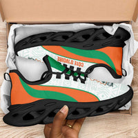 Ivory Coast 2026 Football Clunky Sneakers Les Elephants African Pattern Curve Stylized - Wonder Print Shop