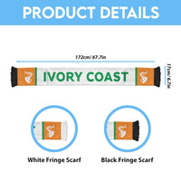 Ivory Coast Football 2026 Soccer Scarf Go Les Elephants