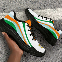 Ivory Coast Football Chunky Sneakers Flag-Inspired Curve Style