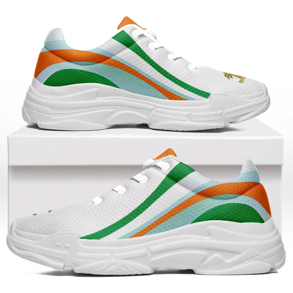 Ivory Coast Football Chunky Sneakers Flag-Inspired Curve Style