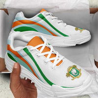 Ivory Coast Football Chunky Sneakers Flag-Inspired Curve Style