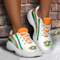 Ivory Coast Football Chunky Sneakers Flag-Inspired Curve Style