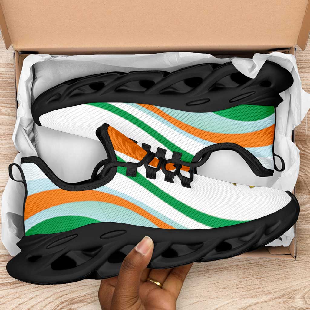 Ivory Coast Football Clunky Sneakers Flag-Inspired Curve Style