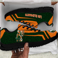 Ivory Coast Football Sneakers Elephant Geometric African Art Style