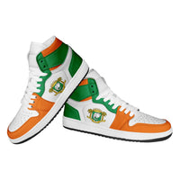 Ivory Coast High Sneakers AJ1 Classic National Flag Style - Wonder Print Shop