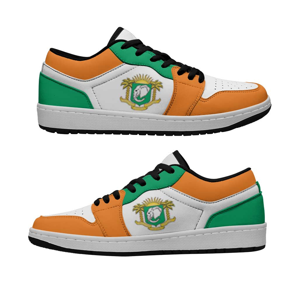 Ivory Coast Low Sneakers Classic National Flag Style - Wonder Print Shop