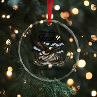 Jackie Bald Eagle Memorial Tribute Crystal Glass Ornament Forever Flying High Big Bear California 2012 2026