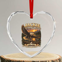 Jackie The Eagle Big Bear Lake California Heart Crystal Glass Ornament Forever Our Queen And In Our Hearts Wildlife Supports