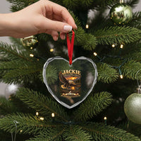 Jackie The Eagle Big Bear Lake California Heart Crystal Glass Ornament Forever Our Queen And In Our Hearts Wildlife Supports