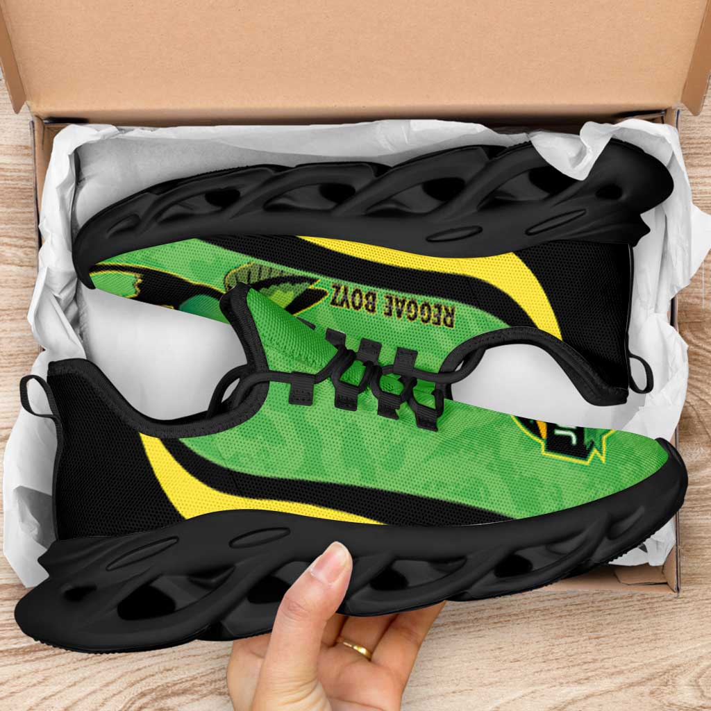 Jamaica 2026 Football Clunky Sneakers Reggae Boyz Grunge Curve Stylized - Wonder Print Shop