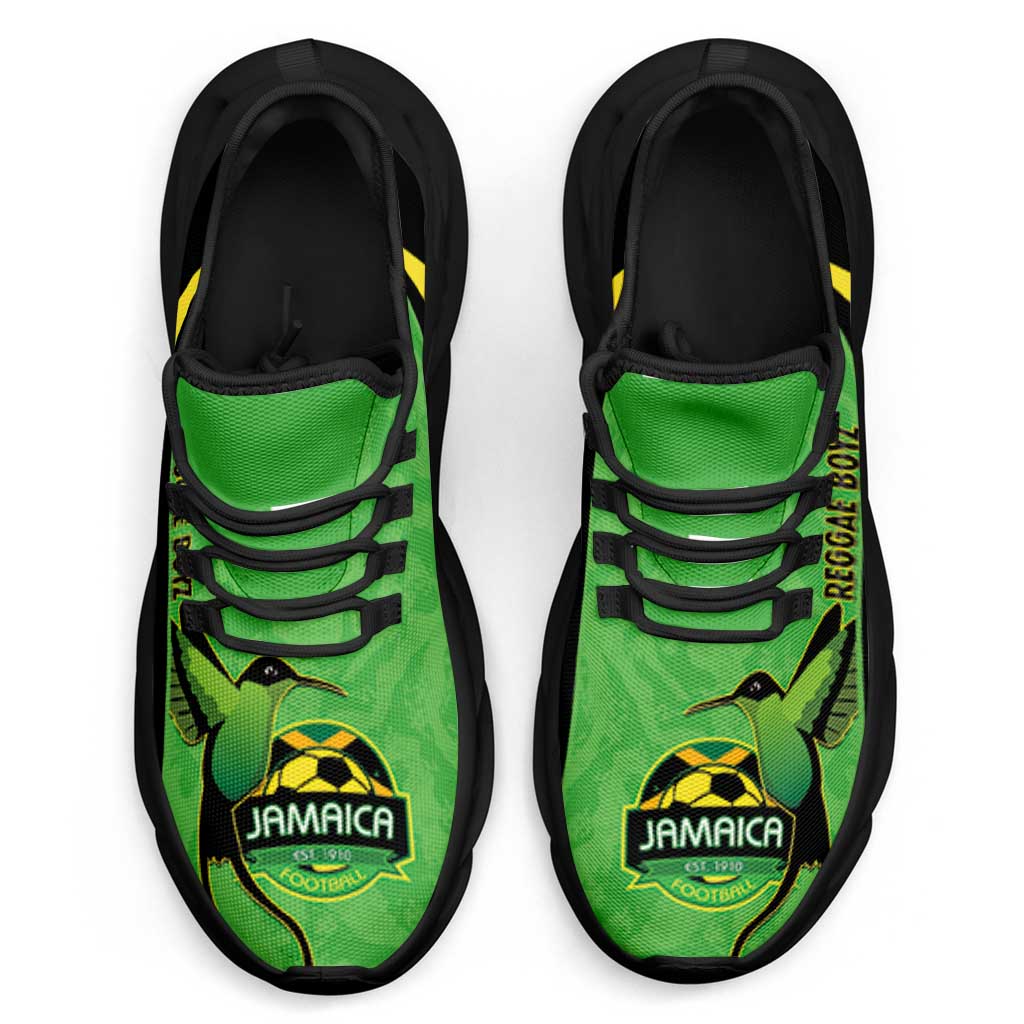 Jamaica 2026 Football Clunky Sneakers Reggae Boyz Grunge Curve Stylized - Wonder Print Shop
