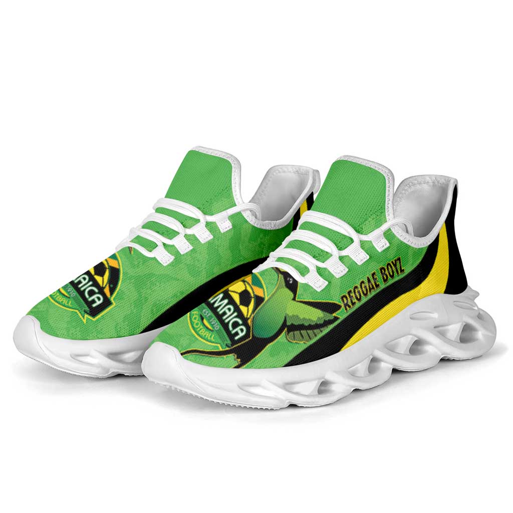 Jamaica 2026 Football Clunky Sneakers Reggae Boyz Grunge Curve Stylized - Wonder Print Shop