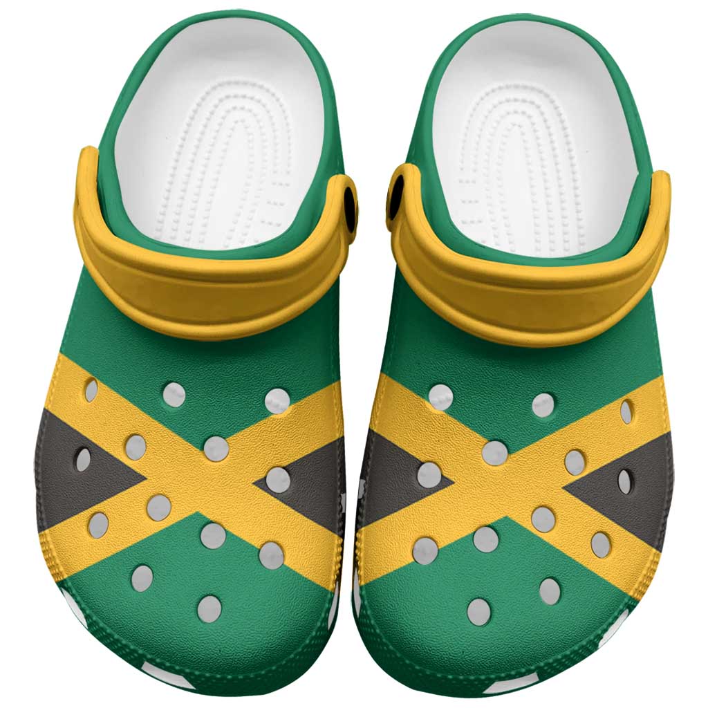Jamaica Clogs Shoes Heritage Palette Flag-Inspired - Wonder Print Shop