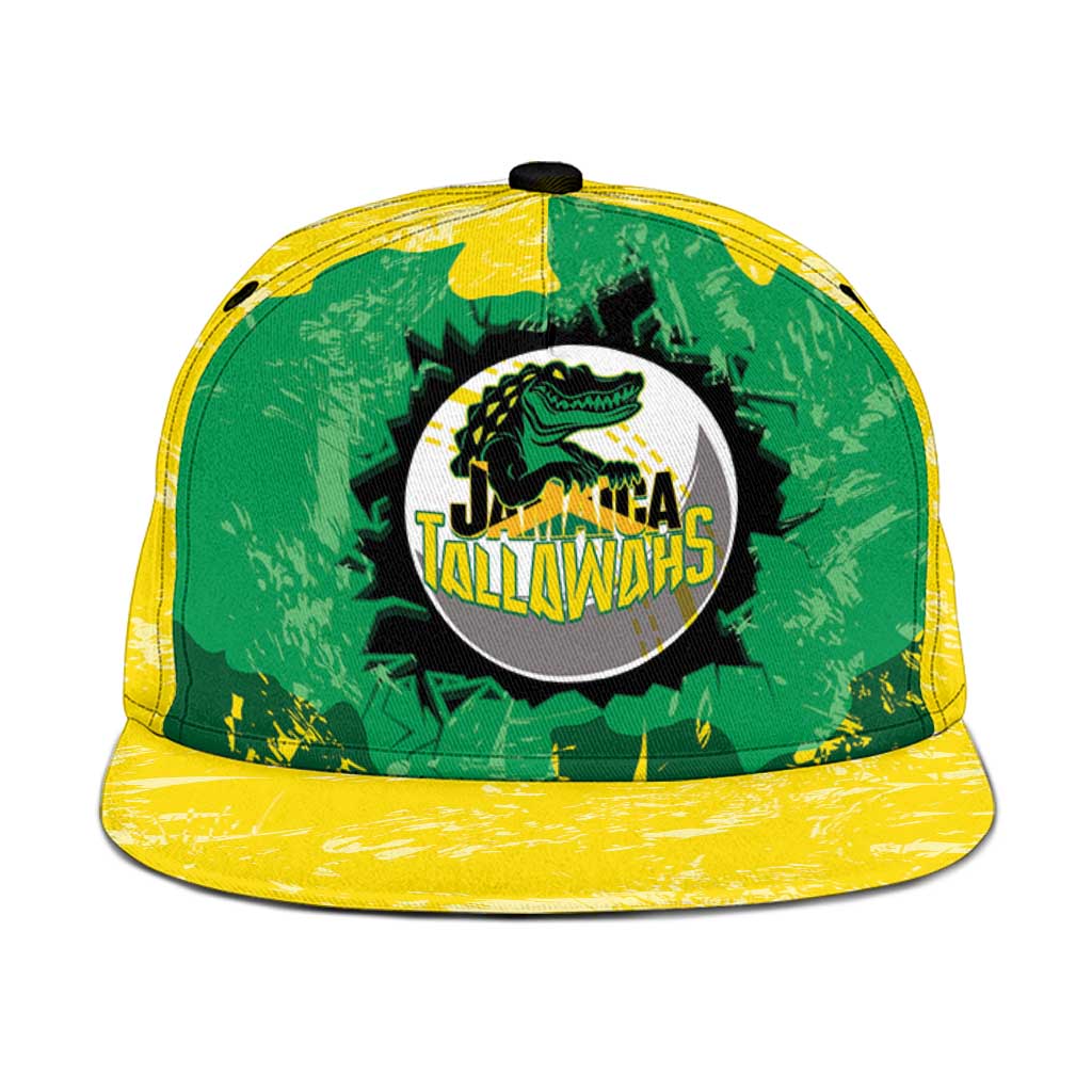 Jamaica Cricket Snapback Cap Go Champions Tallawahs Grunge Style - Wonder Print Shop