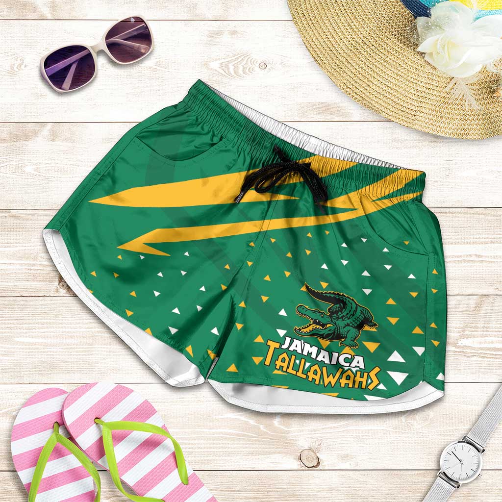 Jamaica Cricket Tallawahs Shorts for Women Fi Wi Tallawahs Champions - Wonder Print Shop