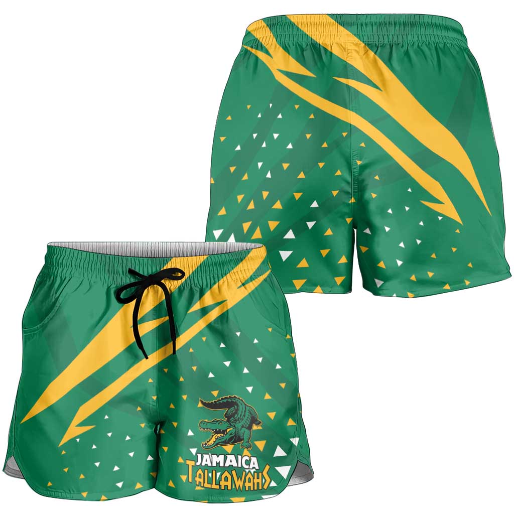 Jamaica Cricket Tallawahs Shorts for Women Fi Wi Tallawahs Champions - Wonder Print Shop
