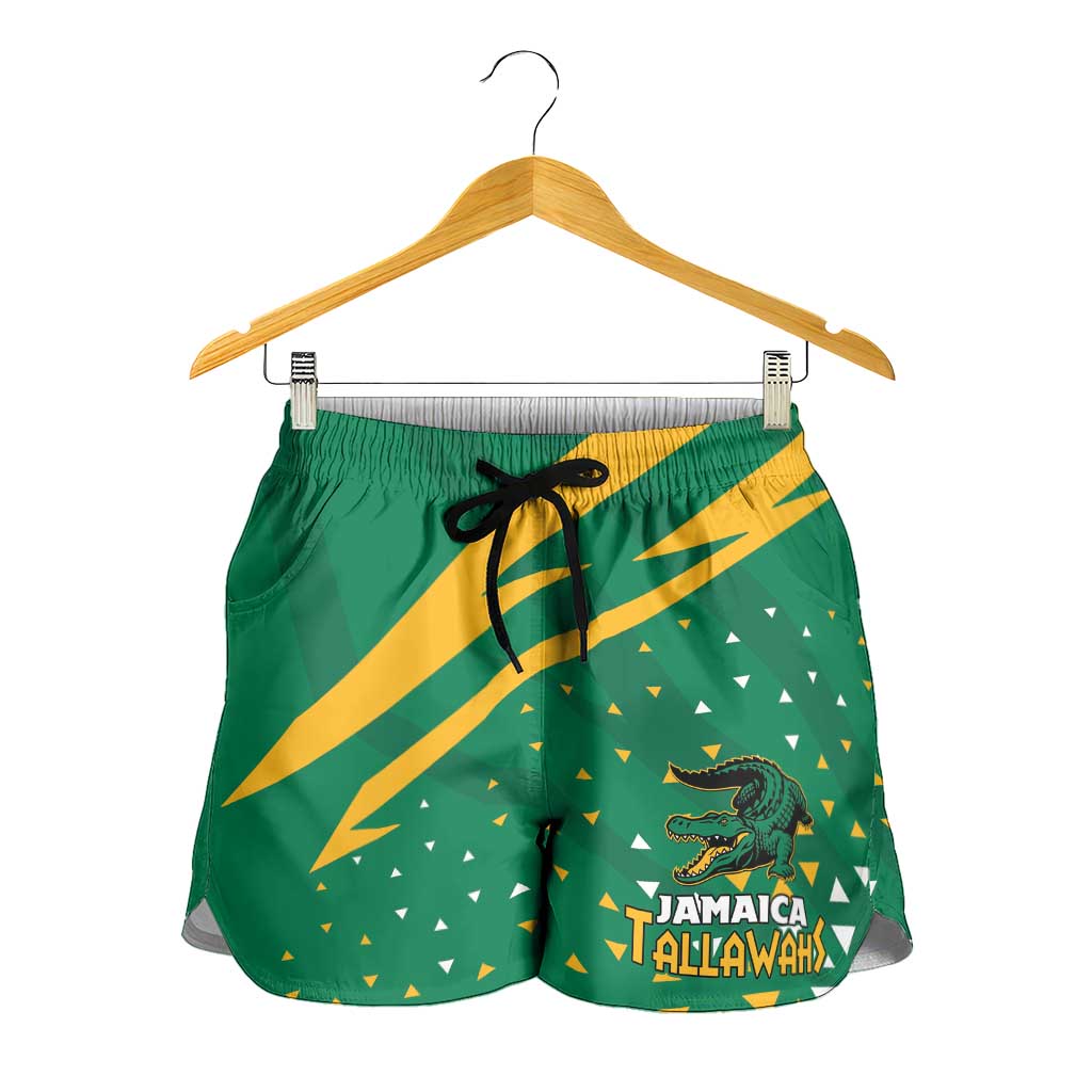 Jamaica Cricket Tallawahs Shorts for Women Fi Wi Tallawahs Champions - Wonder Print Shop
