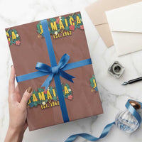 Jamaica Est 1962 Tropical Independence Wrapping Paper Roll Doctor Bird and Hibiscus Botanical Travel Souvenir
