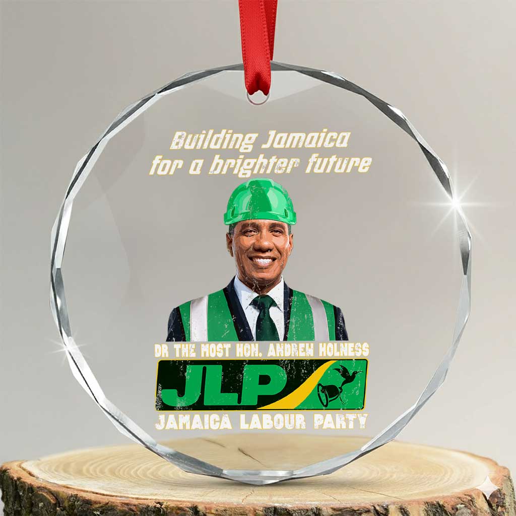 Jamaica Labour Party Crystal Glass Ornament Andrew Holness JLP Supporter Gifts TS10