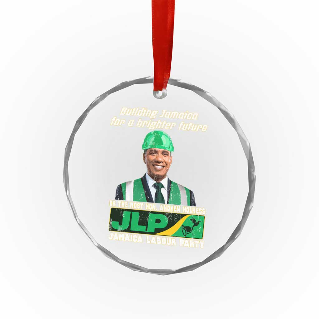 Jamaica Labour Party Crystal Glass Ornament Andrew Holness JLP Supporter Gifts TS10