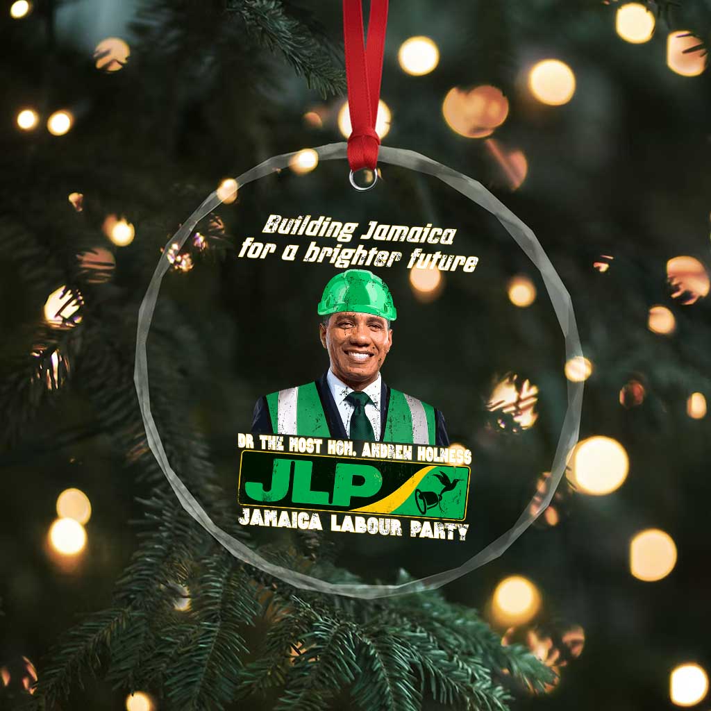 Jamaica Labour Party Crystal Glass Ornament Andrew Holness JLP Supporter Gifts TS10
