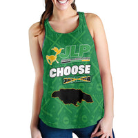 Jamaica Labour Party Women Racerback Tank Choose Jamica - Wonder Print Shop