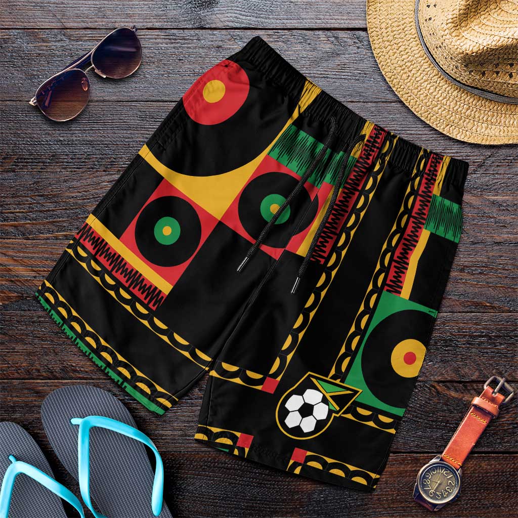Jamaica Soccer 2026 Shorts for Men Reggae Stylized