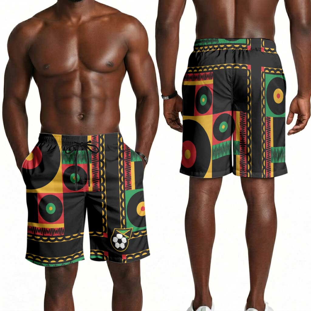 Jamaica Soccer 2026 Shorts for Men Reggae Stylized