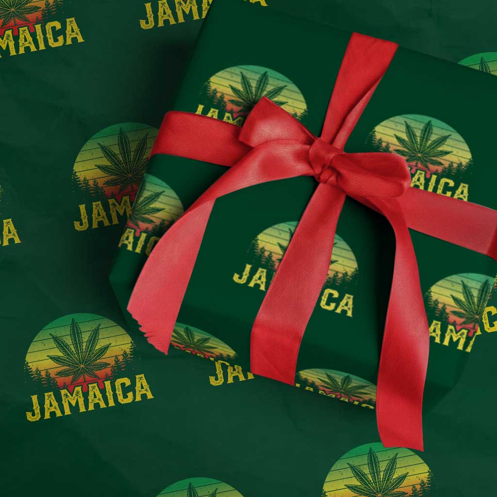 Jamaica Stoner Wrapping Paper Roll Rasta Sunset Cannabis Marijuana Weed Lovers 420 - Wonder Print Shop