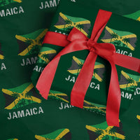 Jamaica Wrapping Paper Roll Retro Vintage Jamaican Pride Flag Lion Of Judah - Wonder Print Shop