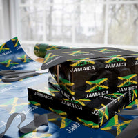 Jamaica Wrapping Paper Roll Retro Vintage Jamaican Pride Flag Lion Of Judah - Wonder Print Shop