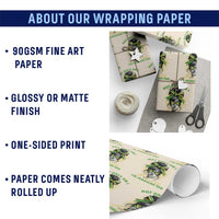 Jamaican Girl Wrapping Paper Roll Messy Bun Not Only Am I A Princess Im Jamaican Too - Wonder Print Shop