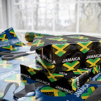 Jamaican Heart Flag Wrapping Paper Roll Patriotic Jamaica Girls Proud Jamaican Roots - Wonder Print Shop