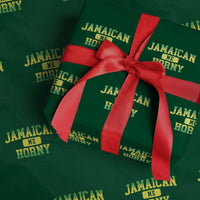 Jamaican Me Horny Wrapping Paper Roll Funny Caribbean Party - Wonder Print Shop