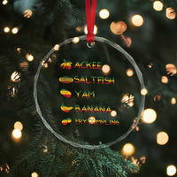 Jamaican National Dish Crystal Glass Ornament Ackee Saltfish Yardie Jamaican Culture Pride Apparel - Wonder Print Shop