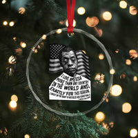 James Baldwin American Patriotic Crystal Glass Ornament I Love America More Than Any Country American Flag - Wonder Print Shop