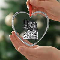 James Baldwin American Patriotic Heart Crystal Glass Ornament I Love America More Than Any Country American Flag - Wonder Print Shop