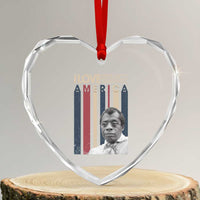 James Baldwin American Patriotic Heart Crystal Glass Ornament I Love America More Than Any Country Retro - Wonder Print Shop