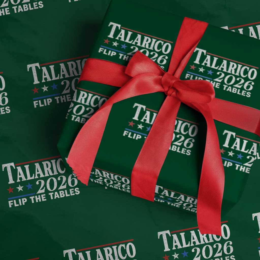 James Talarico 2026 Flip The Tables Wrapping Paper Roll Texas Senate